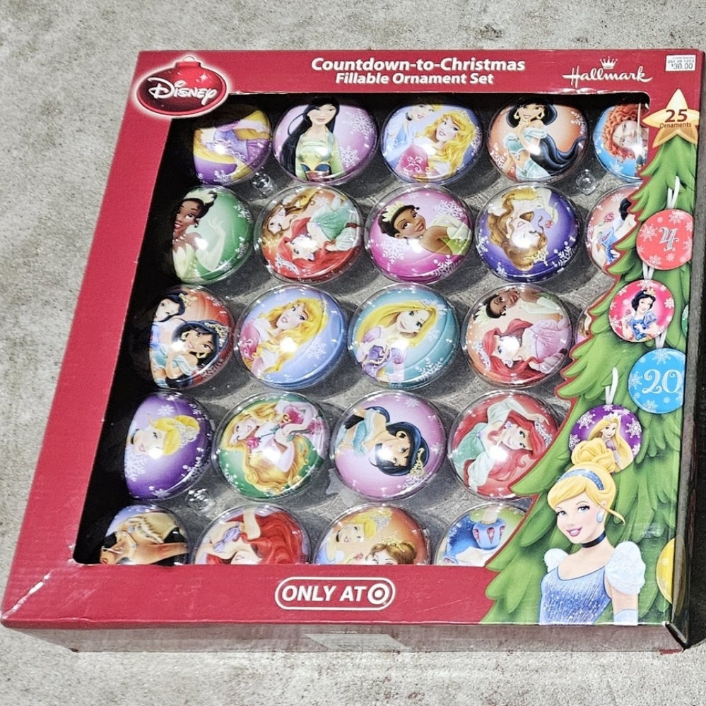 Hallmark Countdown-to-Christmas Fillable Ornament Set